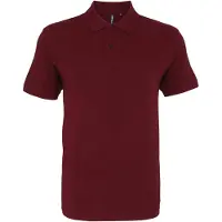Asquith & Fox Menselijk organisch Klassiek Fit Poloshirt (Bourgondië)