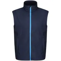 Regatta Professional Heren Ablaze Soft Shell Bodywarmer (Marine / Frans Blauw)