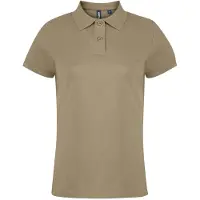 Asquith & Fox Dames/dames Poloshirt met korte mouwen en effen mouwen (Khaki)