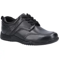 Hush puppies Jongens Harvey Leren Schoolschoenen (Zwart)