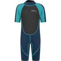 Mountain Warehouse Wetsuit met contrasterende panelen voor kinderen (Teal)