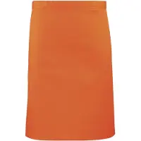 Premier Dames/Dames Mid-Length Apron (Pakket van 2) (Oranje)