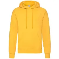 Fruit Of The Loom Volwassenen Unisex klassiek sweatshirt met capuchon (Zonnebloem)