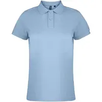 Asquith & Fox Dames/dames Poloshirt met korte mouwen en effen mouwen (Sky)