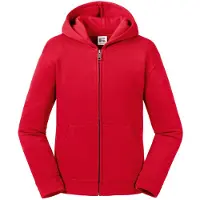 Russell athletic Russell Kinderen/kinderen Authentieke Zip Hooded Sweatshirt (Klassiek rood)