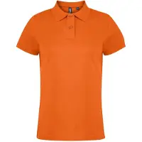 Asquith & Fox Dames/dames Poloshirt met korte mouwen en effen mouwen (Oranje)
