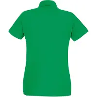 Fruit Of The Loom Vrouwen Dames-Fit Premium Poloshirt Met Korte Mouwen (Kelly Groen)
