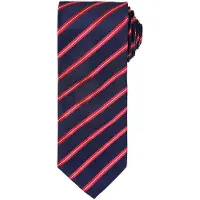 Premier Heren Stropdas (Marine / Rood)