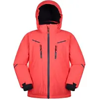 Mountain Warehouse Slalom Extreme Waterdichte Ski-jas voor kinderen/Kinderen (Vuurkoraal)