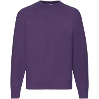 Fruit Of The Loom Heren Raglan Mouwen Belcoro Sweatshirt (Paars)