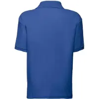 Fruit Of The Loom Kinderen /Kinder Poly/ Katoen Piqué-Poloshirt Voor Kinderen. (Koningsblauw)