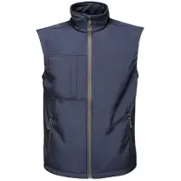Regatta Heren Achthoek II Drukbare Soft Shell Bodywarmer (Marine/Seal Grijs)