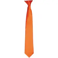 Premier Kleuren Heren Satin Clip Tie (Terracotta)