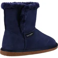 Hush puppies Dames/dames Ashleigh Slipper Laarzen van Suède (Marine)