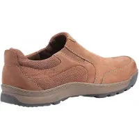 Hush puppies Heren Jasper Slip On Lederen Schoenen (Tan)
