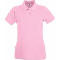 Fruit Of The Loom Vrouwen Dames-Fit Premium Poloshirt Met Korte Mouwen (Licht Rose)