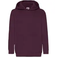 Fruit Of The Loom Kinder Unisex Sweatshirt Met Capuchon / Hoodie (Bordeaux)