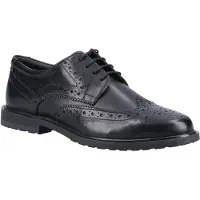 Hush puppies Dames/Dames Verity Leren Brogues (Zwart octrooi)