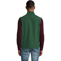 Sols Heren Rallye Soft Shell Bodywarmer Jacket (Fles groen)