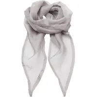 Premier Uniseks sjaal van chiffon in kleuren voor volwassenen (Zilver)