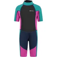Mountain Warehouse Wetsuit met contrasterende panelen voor kinderen (Druif)