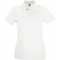 Fruit Of The Loom Dames Lady-Fit Premium Korte Mouwen Polo Shirt