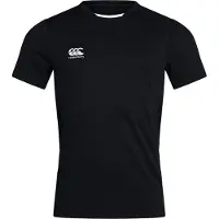 Canterbury Unisex T-shirt Club Dry voor volwassenen (Zwart)