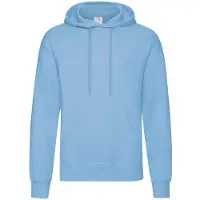 Fruit Of The Loom Volwassenen Unisex klassiek sweatshirt met capuchon (Hemelsblauw)