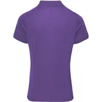 Premier Dames/dames Coolchecker korte mouw Pique Polo T-Shirt (Paars)