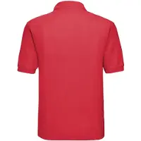 Russell athletic Russell Heren Polycotton Pique Poloshirt (Helder rood)
