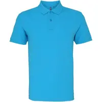 Asquith & Fox Heren Poloshirt met korte mouwen (Turquoise)