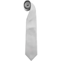 Premier Heren Kleuren Mode Stropdas (Zilver)