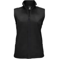 Sols Dames/Dames Race Softshell Gilet (Zwart)