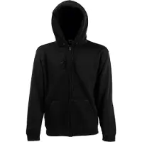 Fruit Of The Loom Heren Sweatshirt Met Capuchon (Zwart)