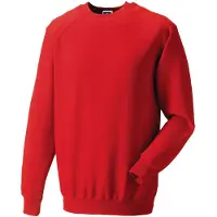 Russell athletic Russell Heren Spotshield Raglan Sweatshirt (Helder rood)