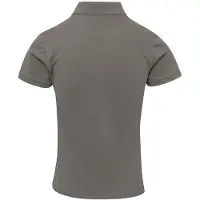 Premier Dames/Dames Coolchecker Plus Poloshirt (Donkergrijs)