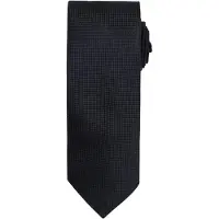Premier Heren Micro Wafel Formele Work Tie (Zwart)