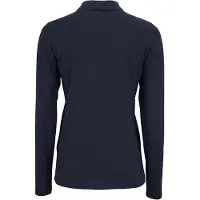 Sols Dames/dames Perfecte Lange Mouw Pique Polo Shirt (Franse marine)