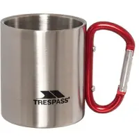 Trespass Bruski Carabiner Clip Reisbeker/Mok (Zilver)