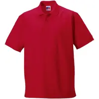 Russell athletic Russell Heren Ultimate Klassiek Katoenen Poloshirt (Klassiek rood)