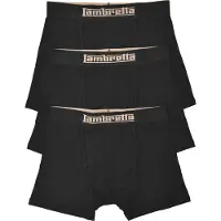 Lambretta Heren Essential Boxershorts (Set van 3) (Zwart)