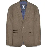 Lambretta Heren Morgan Herringbone Blazer (Bruin)