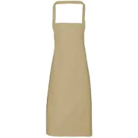 Premier Dames/Dames Slim Apron (geen Zak) / Werkkleding (Pakket van 2) (Khaki)
