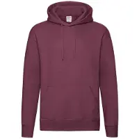 Fruit Of The Loom Heren Premium Hoodie (Bourgondië)