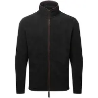 Premier Heren Artisan Fleece Jas (Zwart/Bruin)