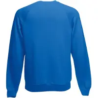 Fruit Of The Loom Heren Raglan Mouwen Belcoro Sweatshirt (Royaal Blauw)
