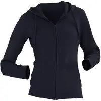 Russell athletic Russell Dames Premium Authentieke Hoodie met rits (3-laagse stof) (Franse marine)