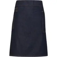 Premier Unisex Volwassenen Divisie Waxed Look Denim Waist Apron (Indigo Denim)