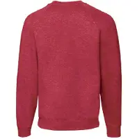 Fruit Of The Loom Heren Raglan Mouwen Belcoro Sweatshirt (Heather Rood)