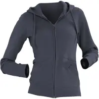 Russell athletic Russell Dames Premium Authentieke Hoodie met rits (3-laagse stof) (Konvooi Grijs)